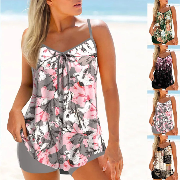 Penelope - bloemenprint lint tankini zwemkleding