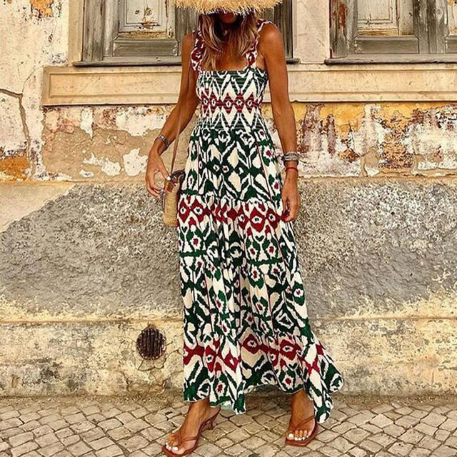Catalina - bohemian zomer maxi jurk