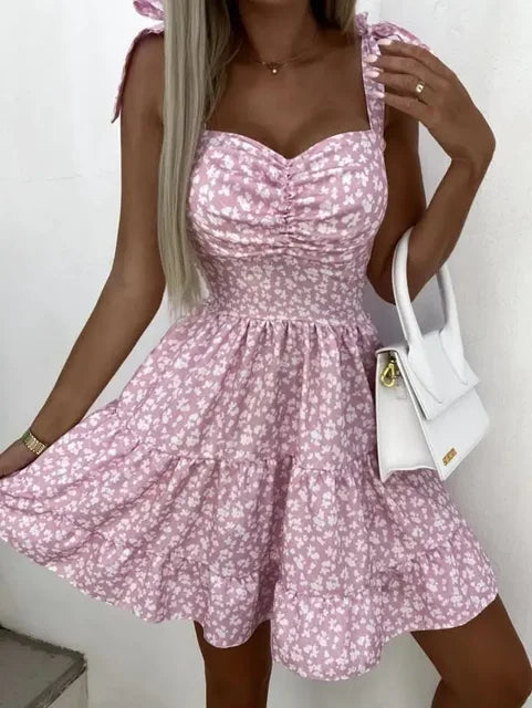 Tiana - elegant mini-jurk met strikdetail