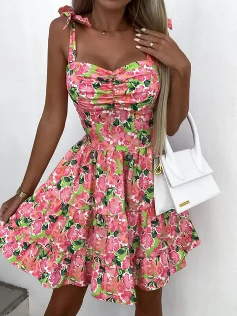Tiana - elegant mini-jurk met strikdetail