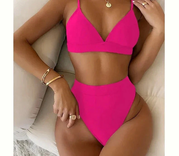 Roselyn - bikini set met hoge taille en voorgevormde cups