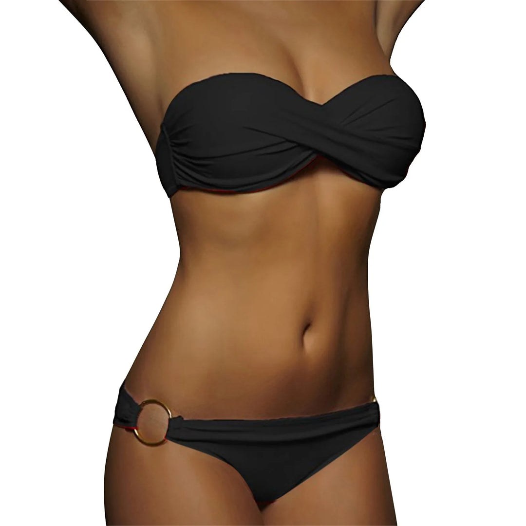 Nicolette - stijlvolle strapless bikini set