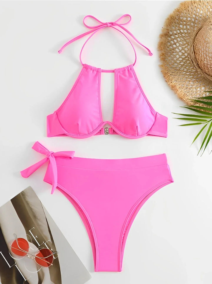 Melody - push-up bikiniset met uitsnijdingen