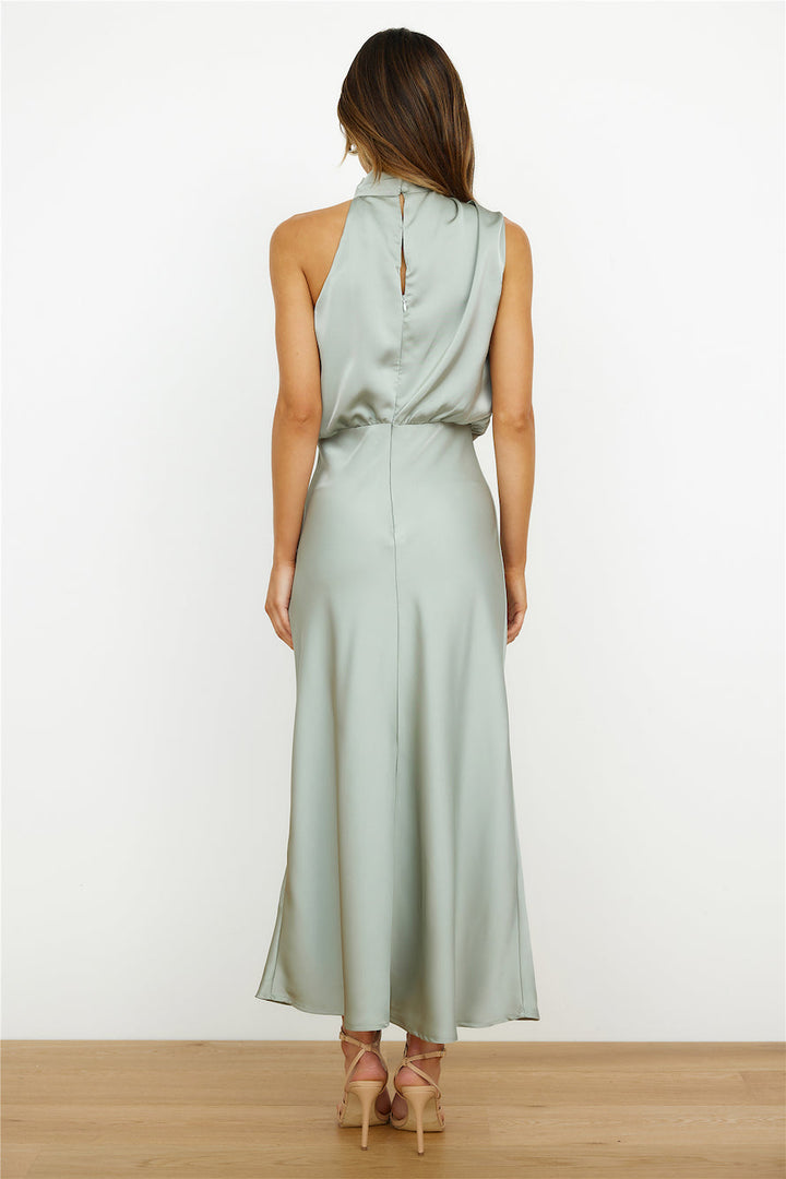 Gabriella - Elegante satijnen maxi-jurk