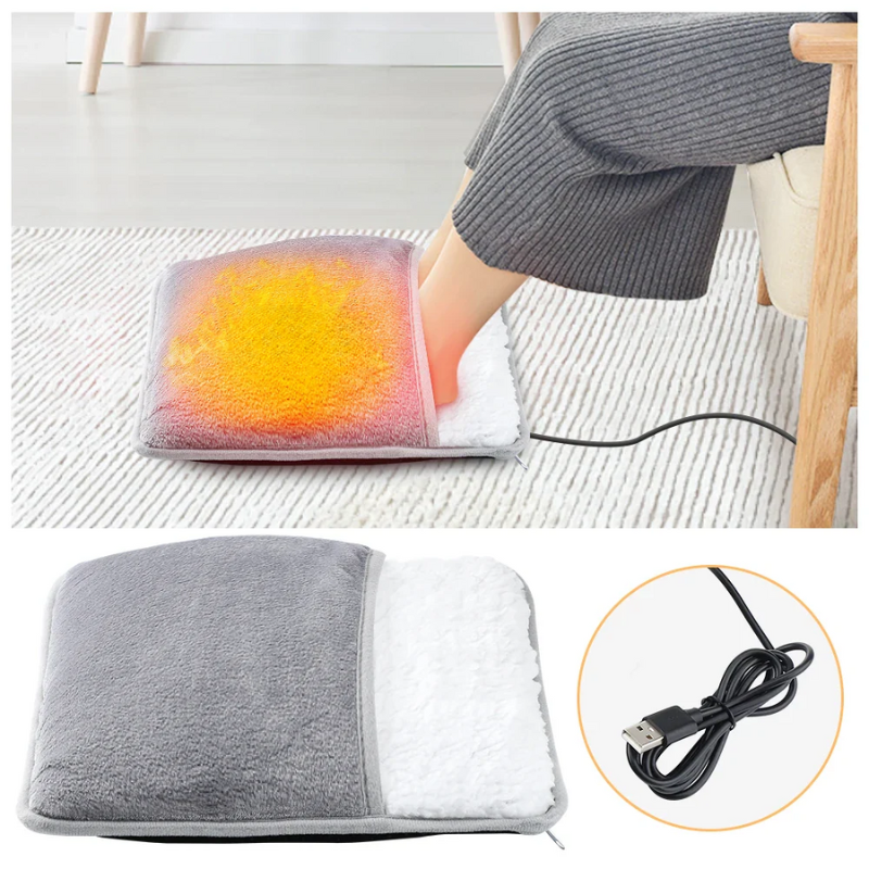 PlushWarmth Pad - usb verwarmd pluche voetwarmer