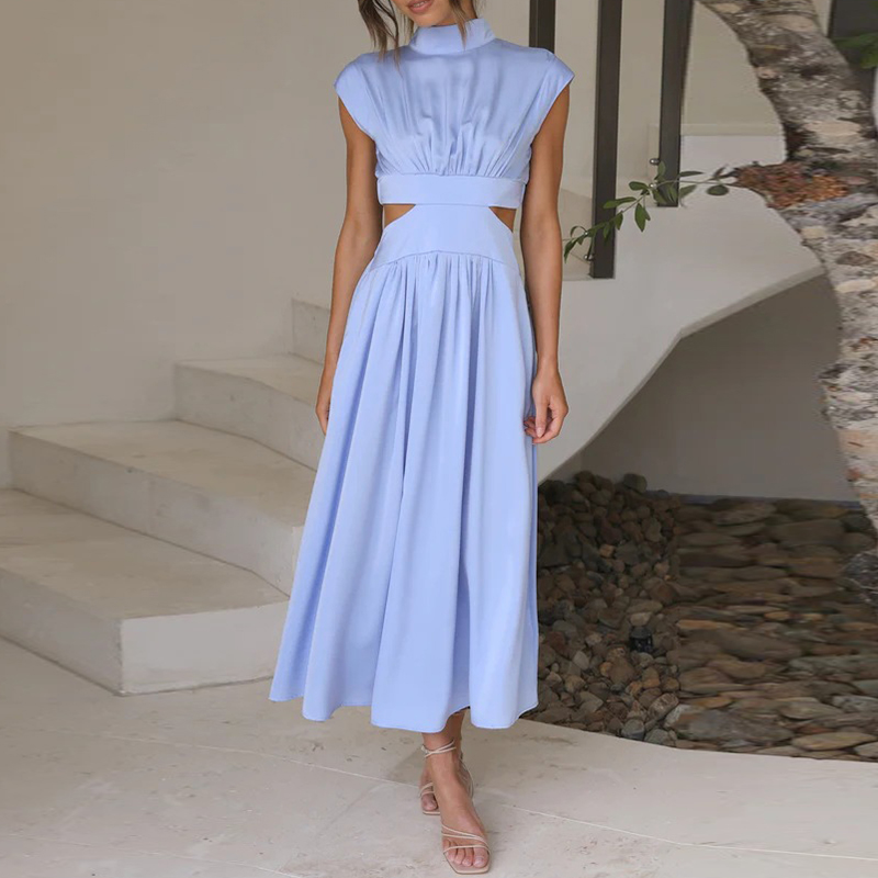 Maddison - Elegante Midi-jurk met Uitsparing in de Taille
