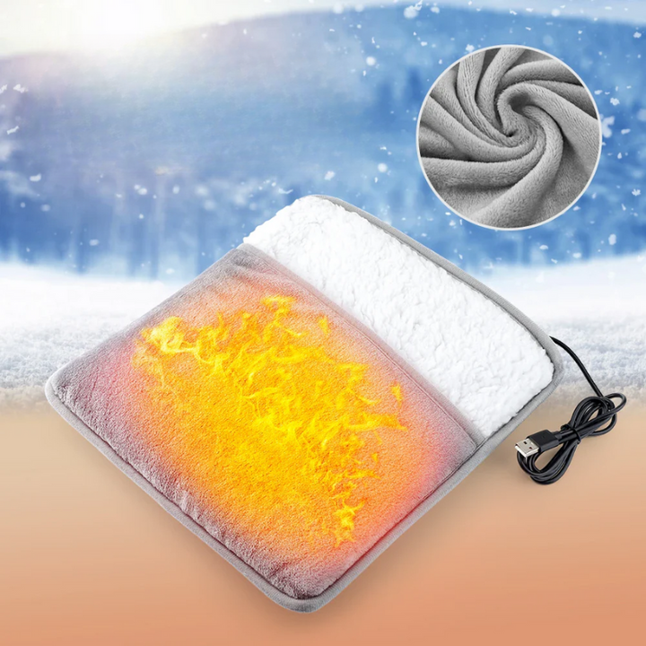 PlushWarmth Pad - usb verwarmd pluche voetwarmer