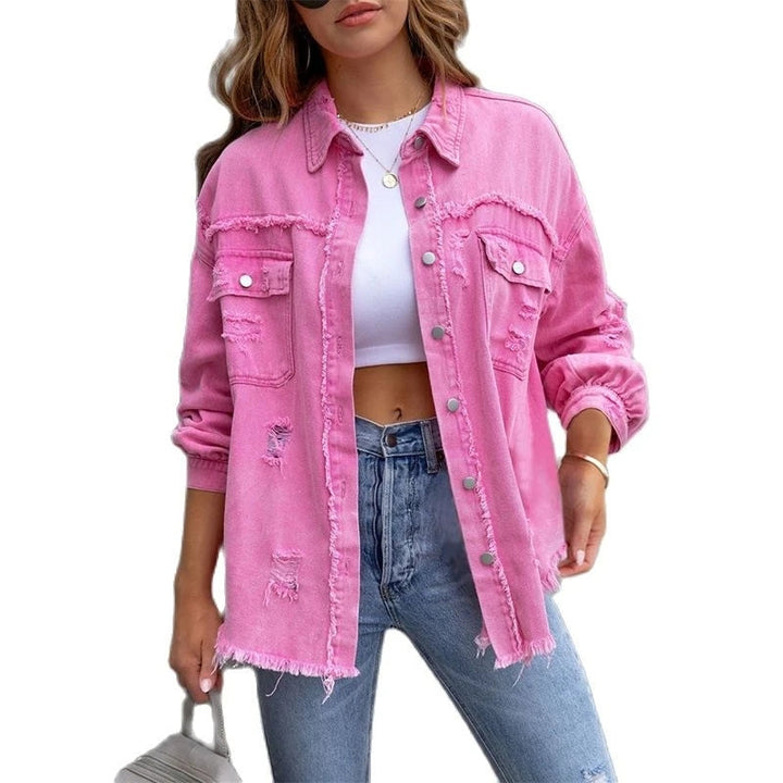 Victoria - stijlvolle losse denim jacket