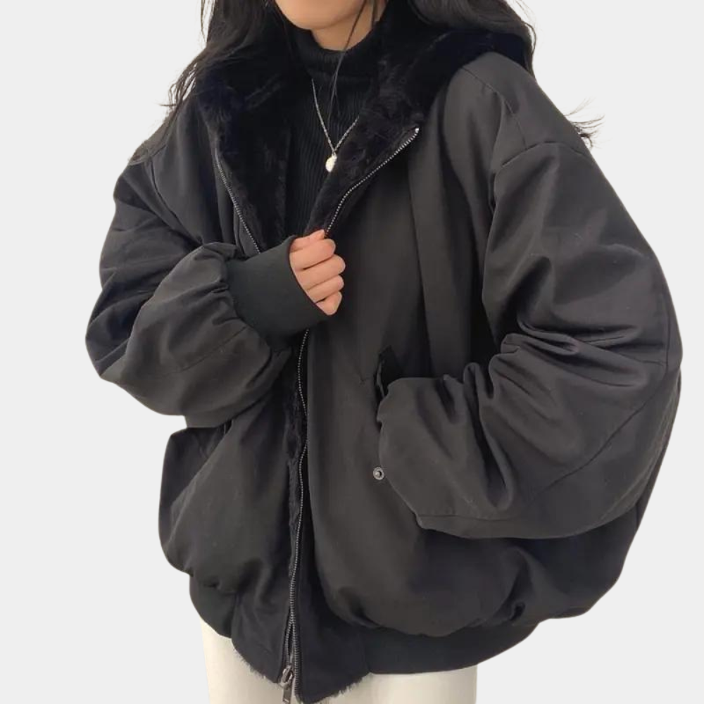 Kaya - oversized zachte winterjas