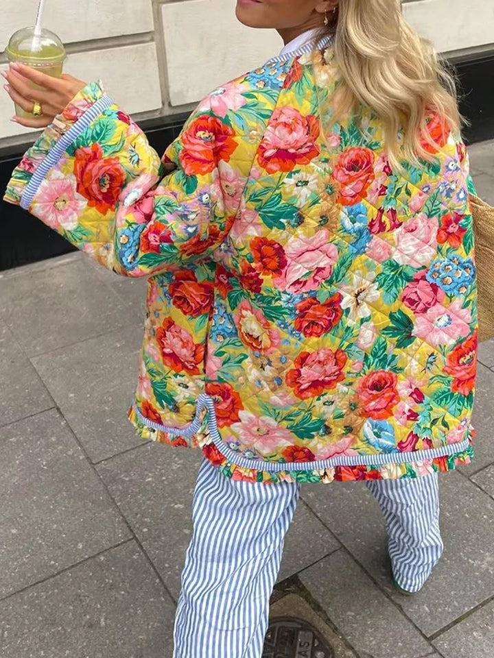 Reece - Lichtgewicht zomerjas met bloemenprint