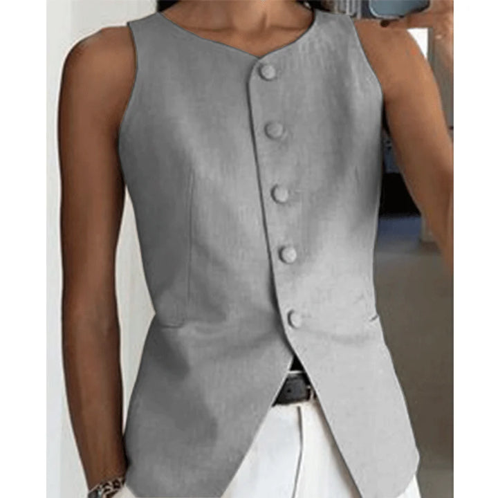 Adalynn - retro single-breasted chique vest