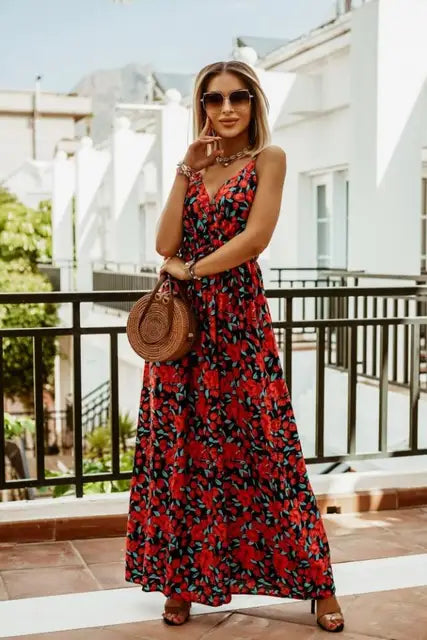 Rebecca - Chiffon Boho Maxi Jurk