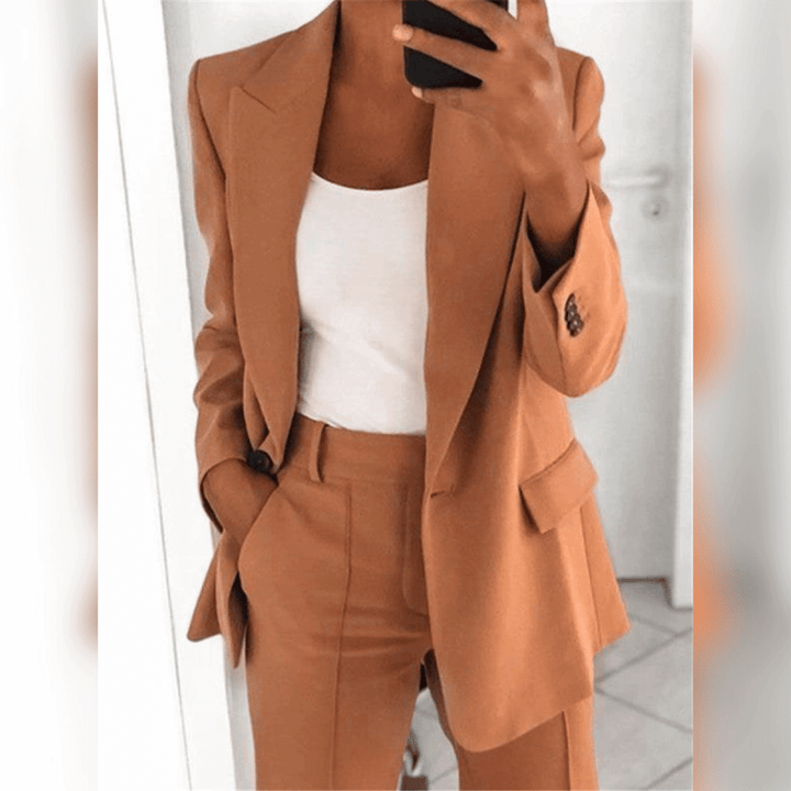 Dianna - elegante zakelijke trendy set [blazer+broek]