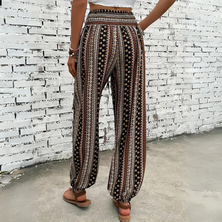 Therese - casual elastische bohemian broek