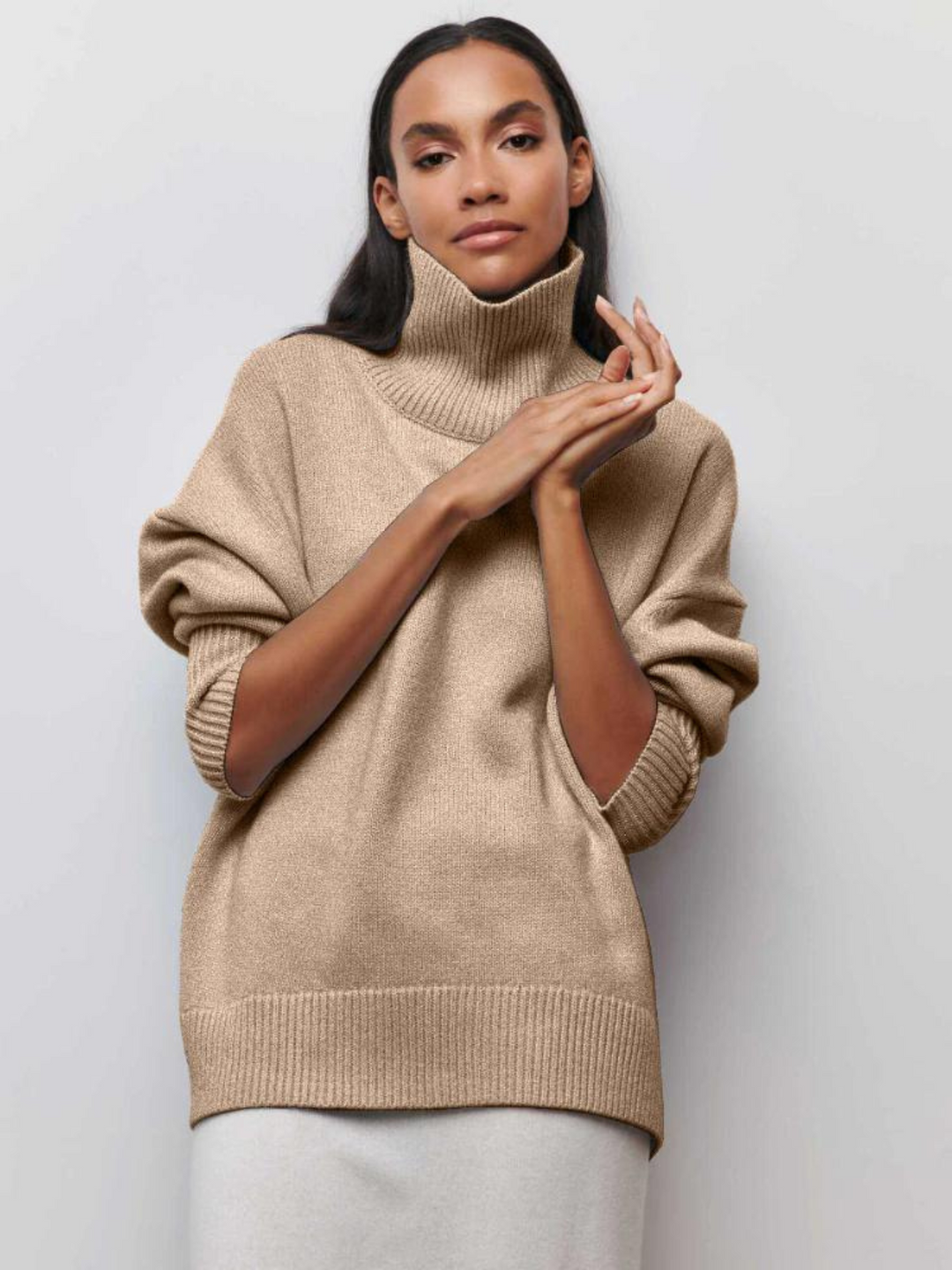 Celina - trendy turtleneck winter sweater