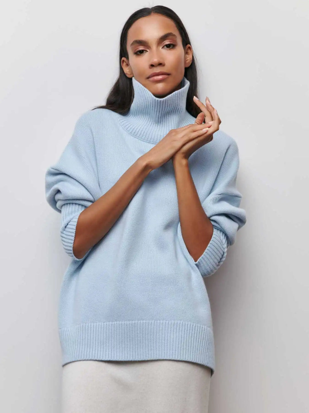 Celina - trendy turtleneck winter sweater