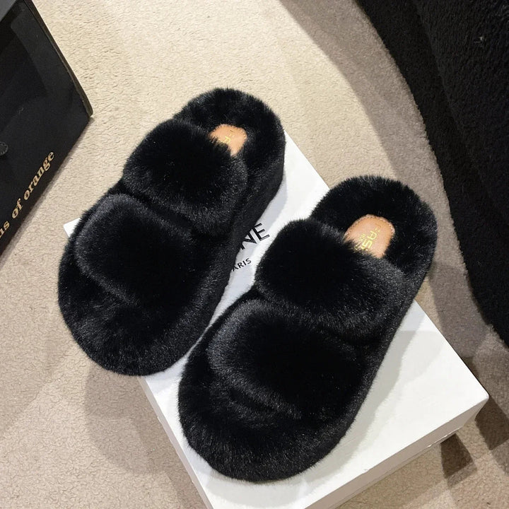 Fur Delight - zachte fluffy huisslippers