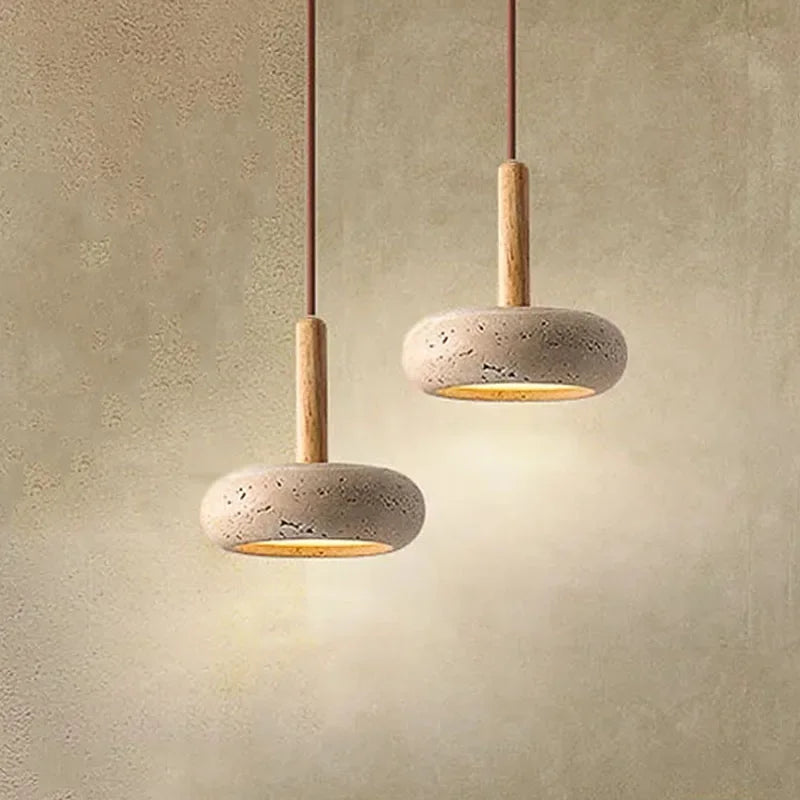 Stone Glow - ronde stenen hanglamp