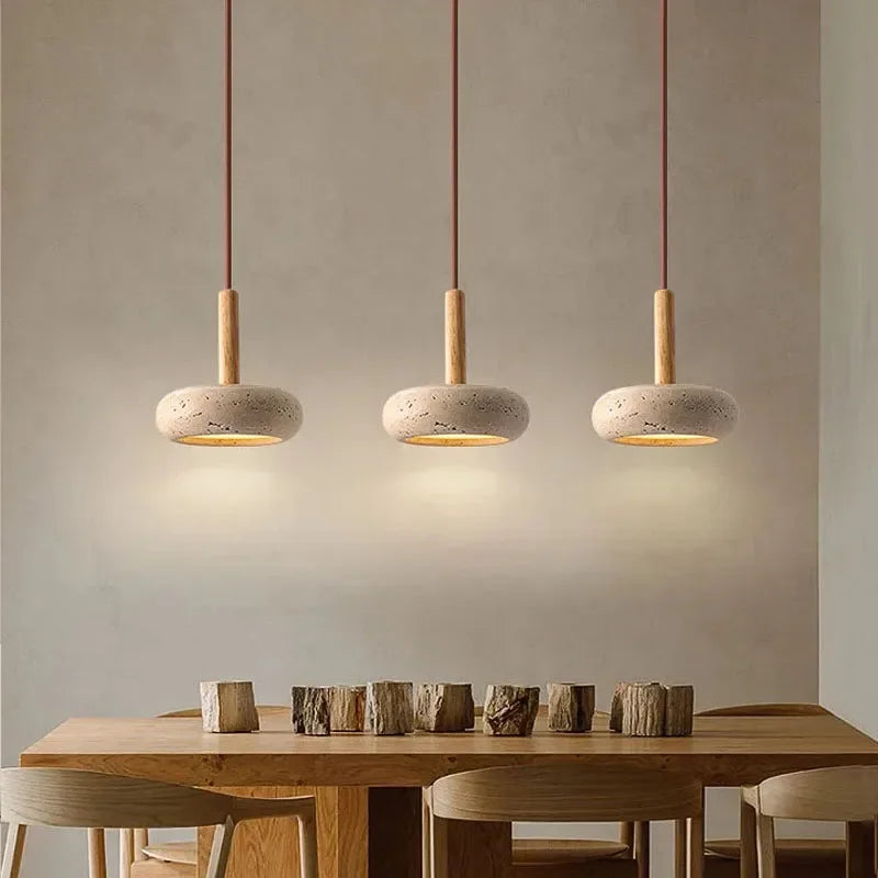 Stone Glow - ronde stenen hanglamp