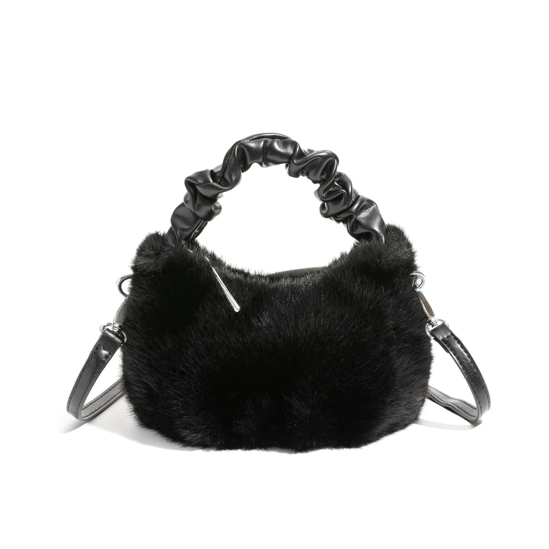 Sylvie - casuale faux fur handtas