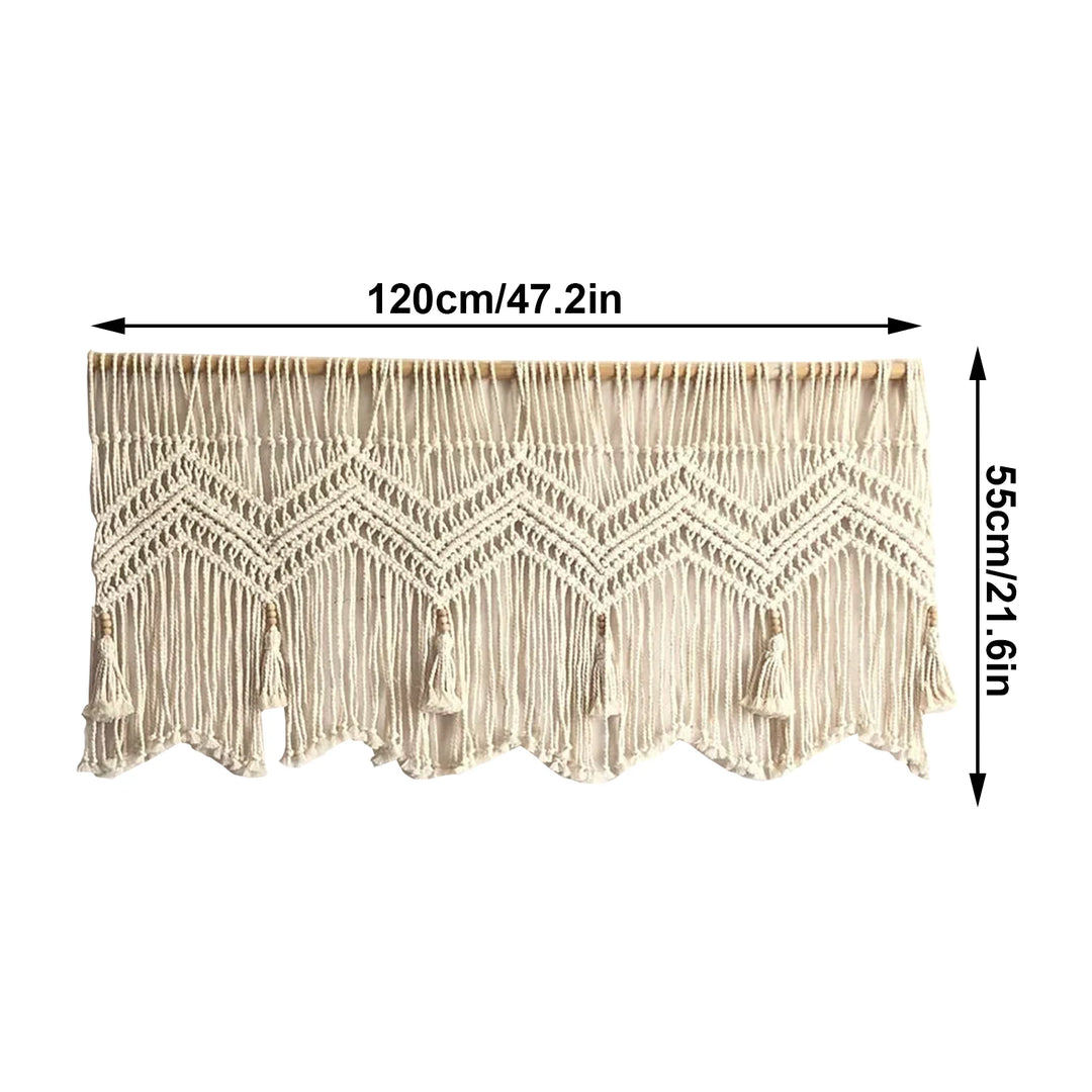 Tassel Charm - handgeweven bohemian tassel gordijn