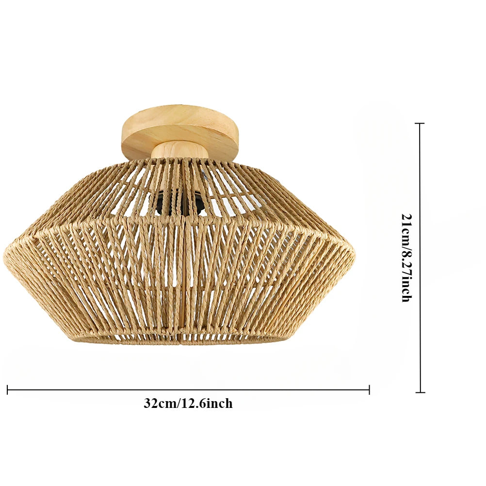 RattanGlow - natuurlijke rotan retro lamp