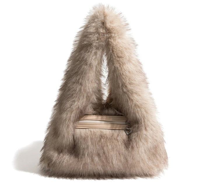 Shelby - elegante furry clutch tas