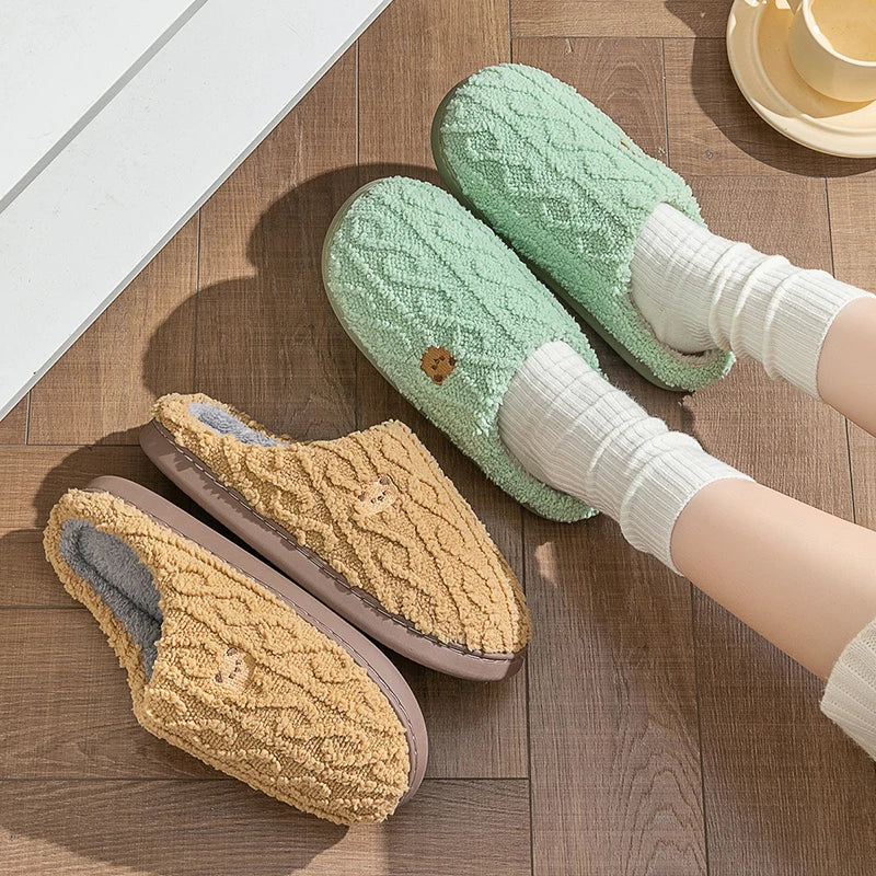 PlushStep - zachte pluche slippers voor binnen