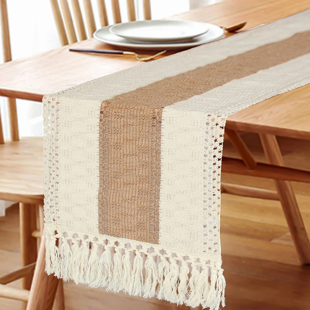 BohoTassel - bohemian tassel tafel runner decor