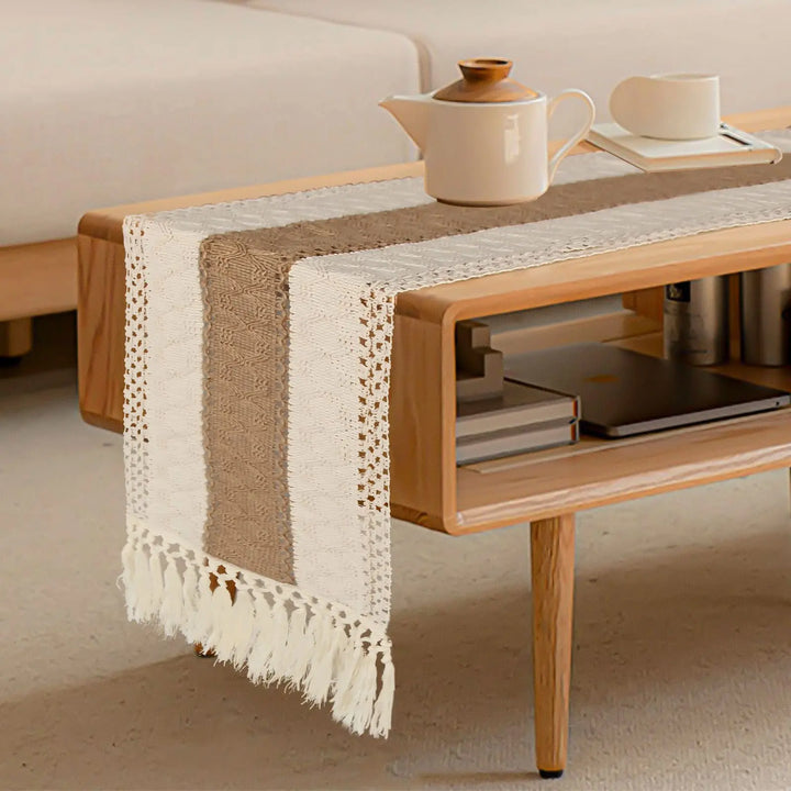 BohoTassel - bohemian tassel tafel runner decor