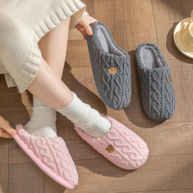 PlushStep - zachte pluche slippers voor binnen