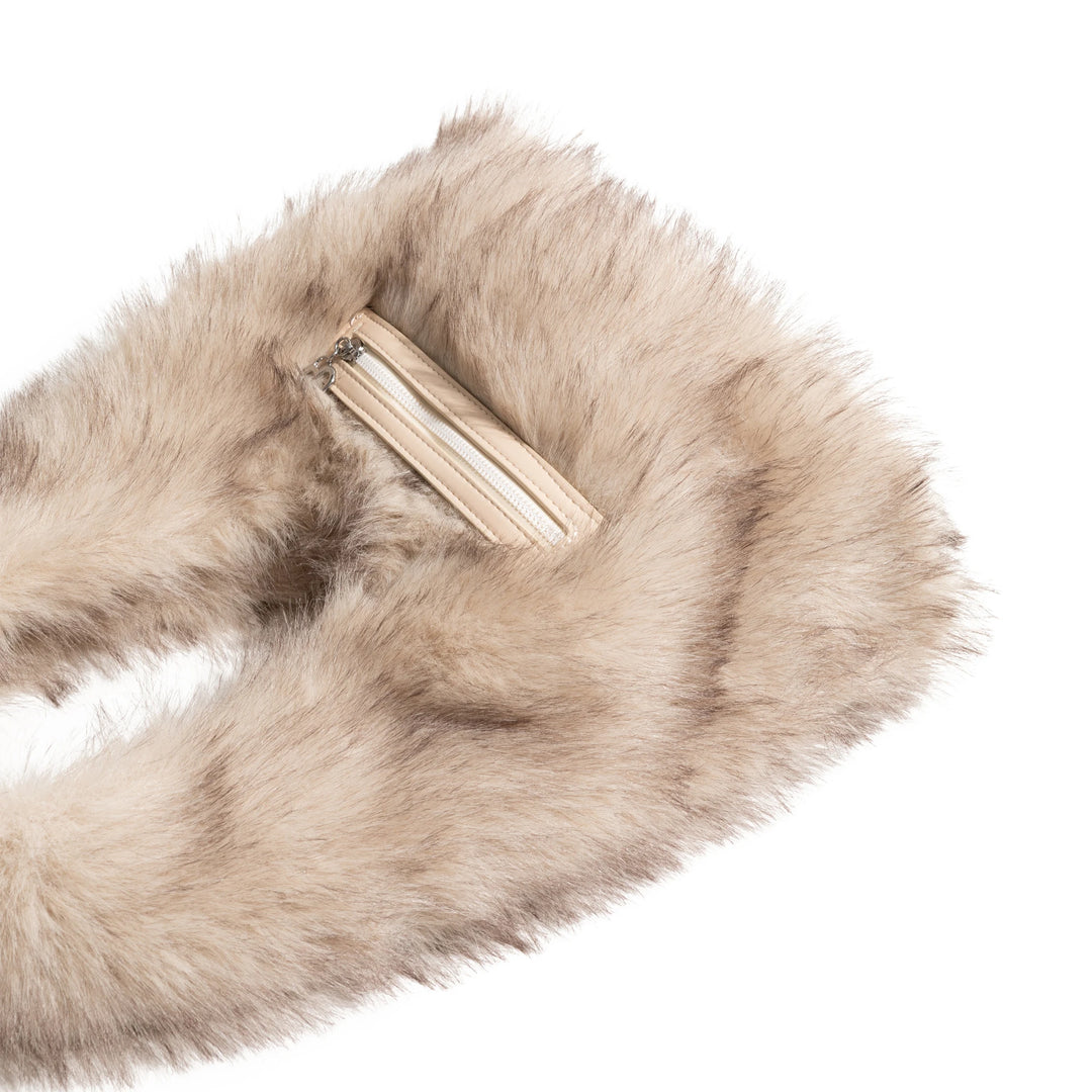 Shelby - elegante furry clutch tas