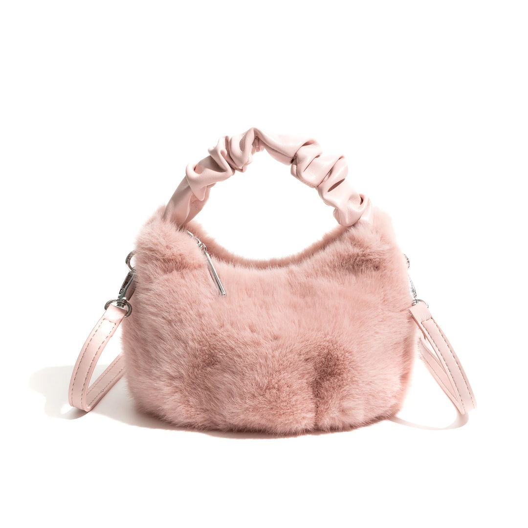 Sylvie - casuale faux fur handtas