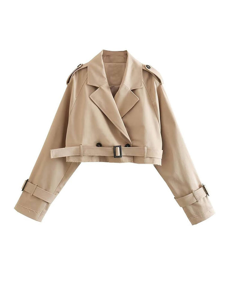 Lucy - casual cropped trenchcoat