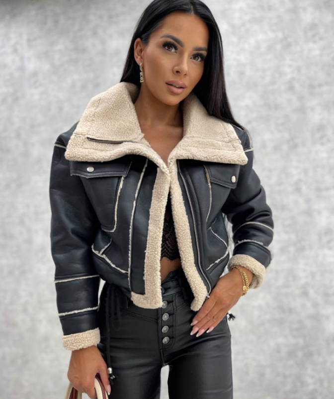 Yaiza - winter faux fur cropped jacket