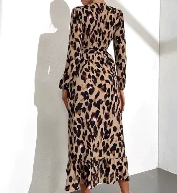 Phoebe - casual leopardenprint jurk