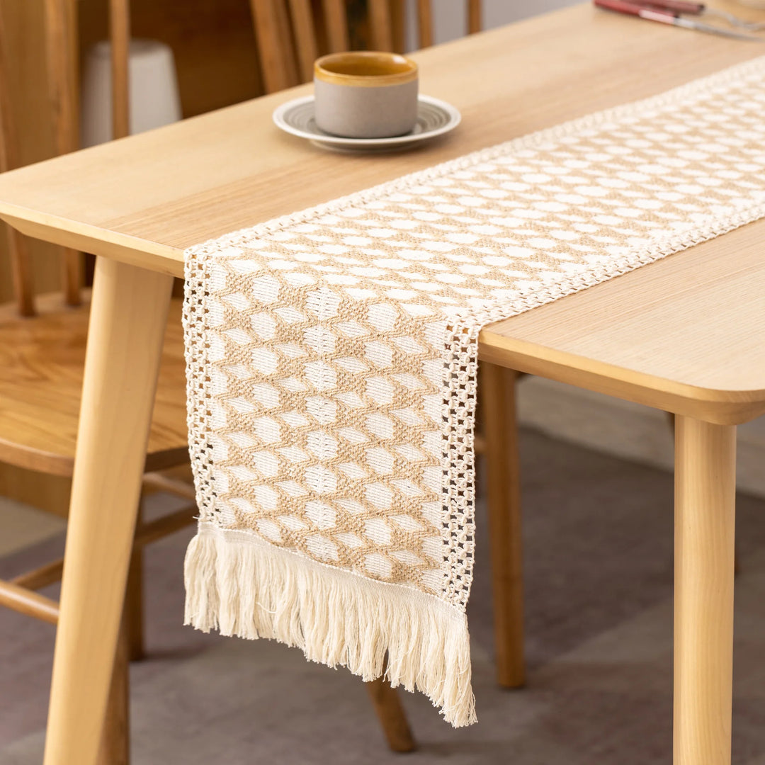 BohoTassel - bohemian tassel tafel runner decor