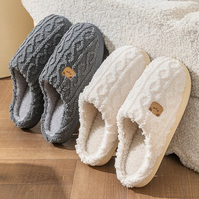 PlushStep - zachte pluche slippers voor binnen