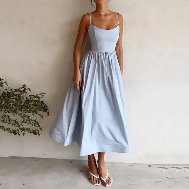 Teresa - Elegante Mouwloze Maxi-jurk