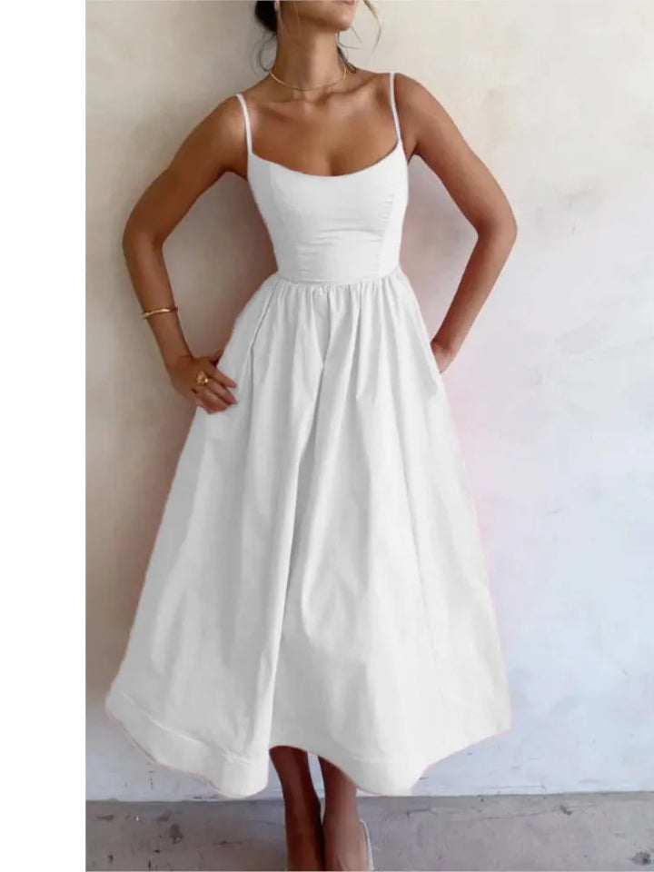 Teresa - Elegante Mouwloze Maxi-jurk