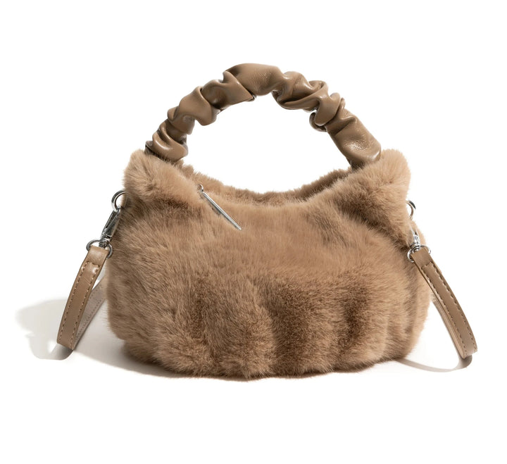 Sylvie - casuale faux fur handtas