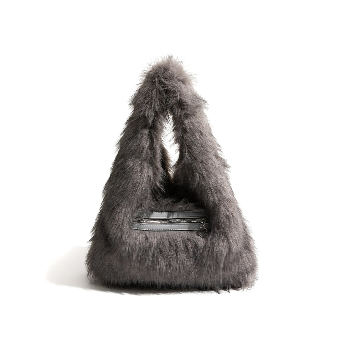 Shelby - elegante furry clutch tas