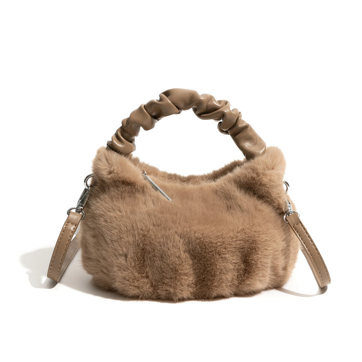 Sylvie - casuale faux fur handtas