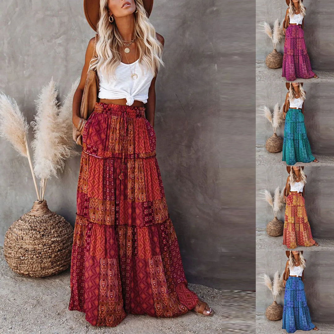 Tyra - stijlvolle bohemian maxi rok