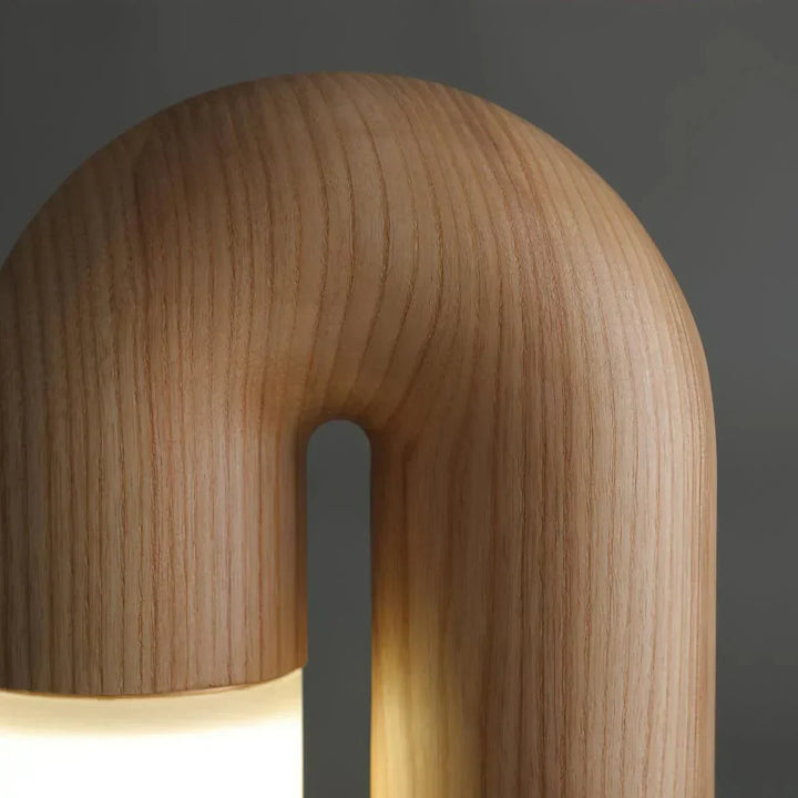 RetroGlow - vintage houten acryl wandlamp