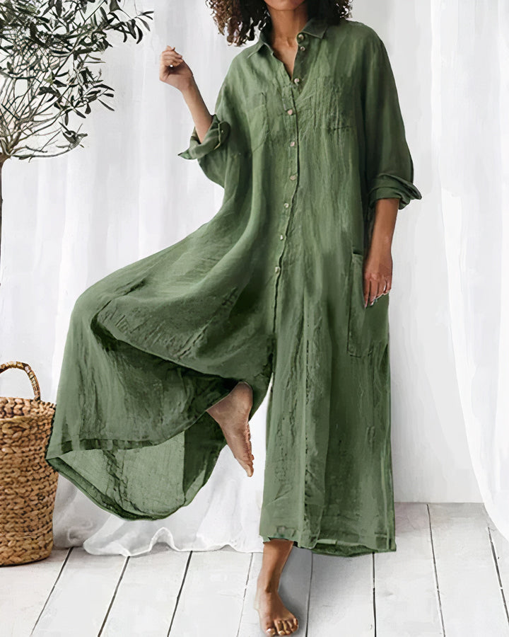 Malia - Comfortabele Losse Jumpsuit met Zakken