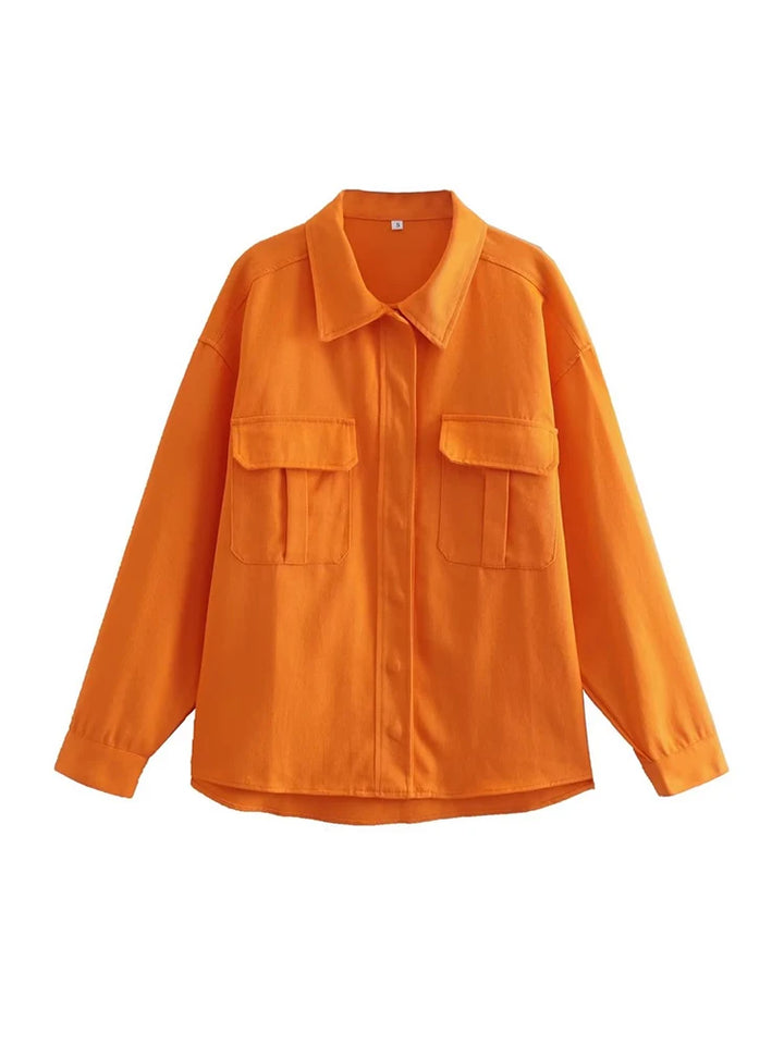 Aliyah - vintage oranje streetwear zomerjas