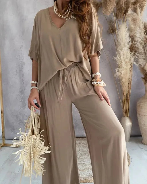 Luna - zomerse casual losse set [top+broek]