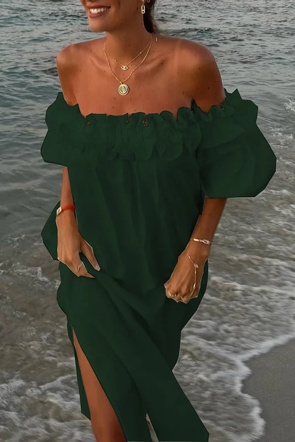 Tenzin - off-shoulder ruffle dress