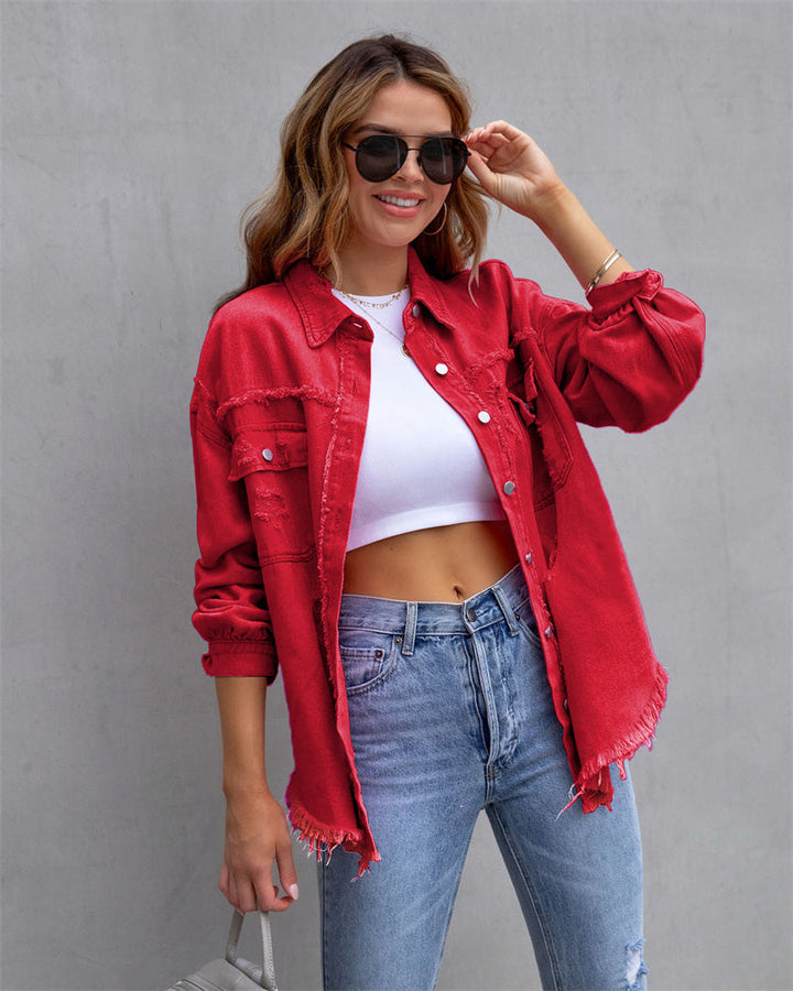 Victoria - stijlvolle losse denim jacket